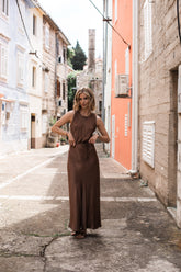 Cinnamon Wave long dress